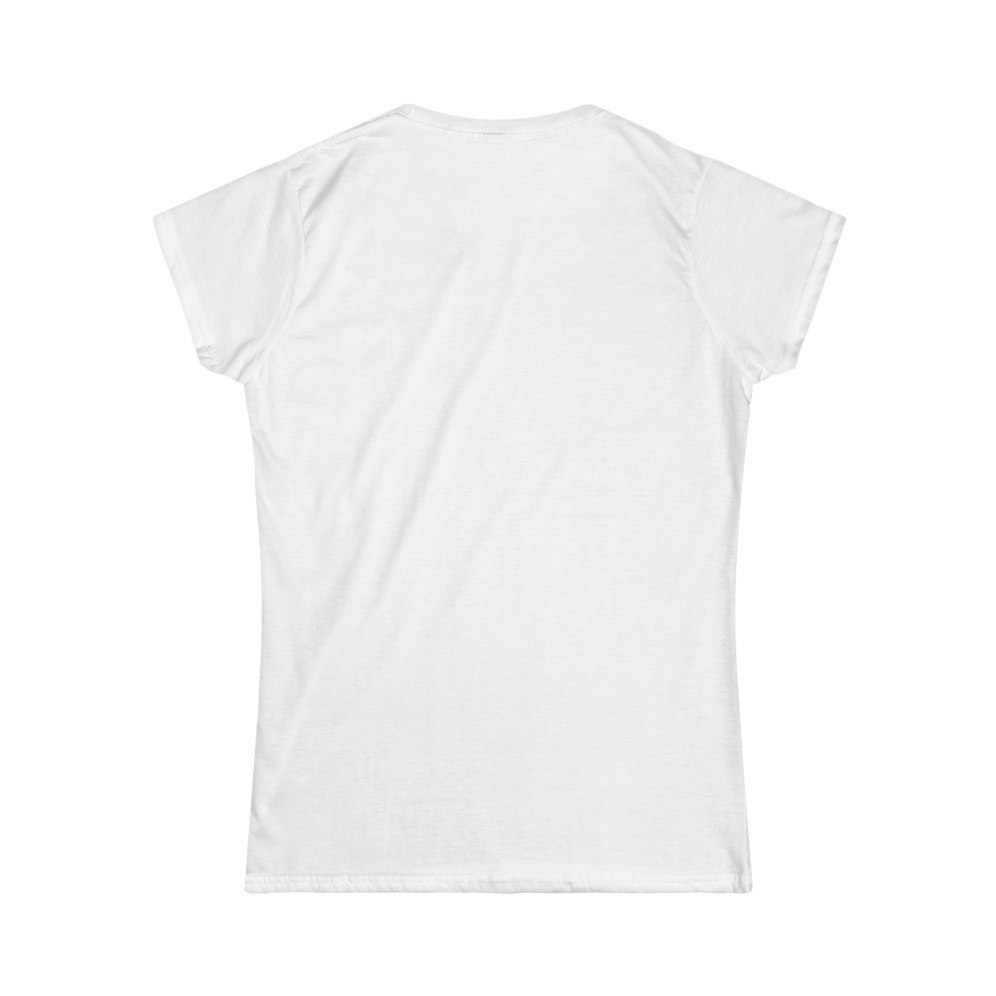 Women's round neck white peace T shirt